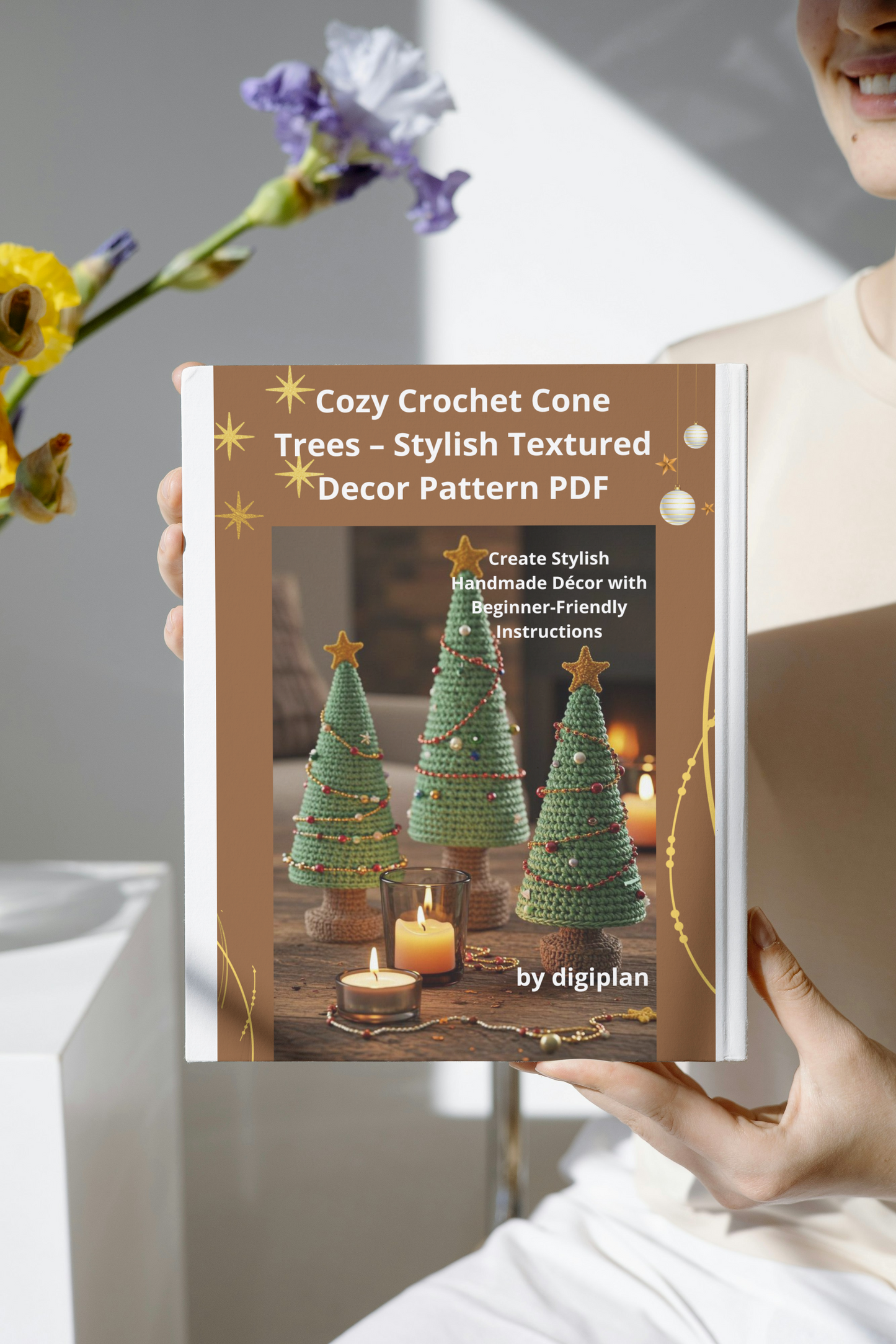 Cozy Crochet Cone Trees – Stylish Textured Decor Pattern PDF