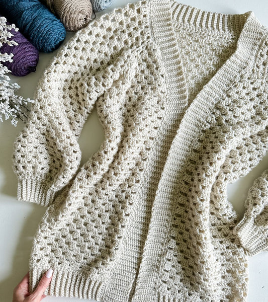 Granny Stitch Cardigan - Step-by-Step Crochet Guide