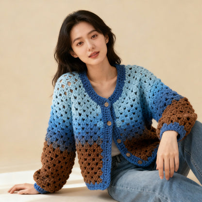 Granny Stitch Cardigan - Step-by-Step Crochet Guide