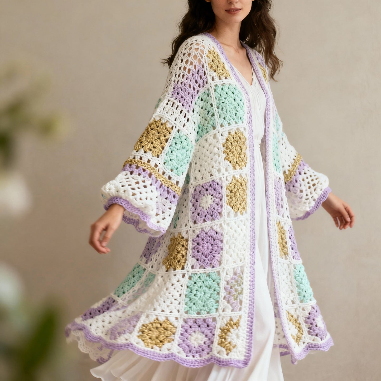 Granny Stitch Cardigan - Step-by-Step Crochet Guide